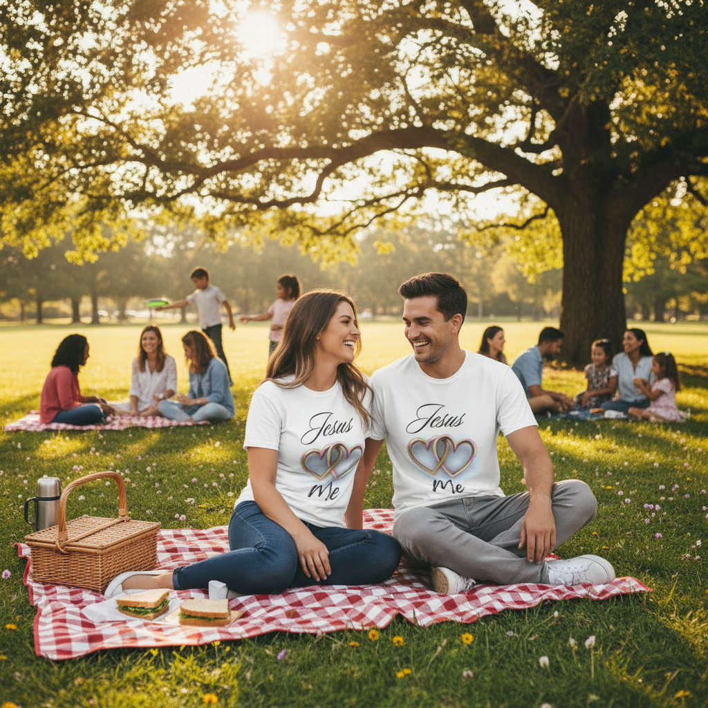 Jesus Loves Me Tee - Havenly Essentials - T-Shirt - Printify - 32629798277285479404 - - Jesus Loves Me Tee