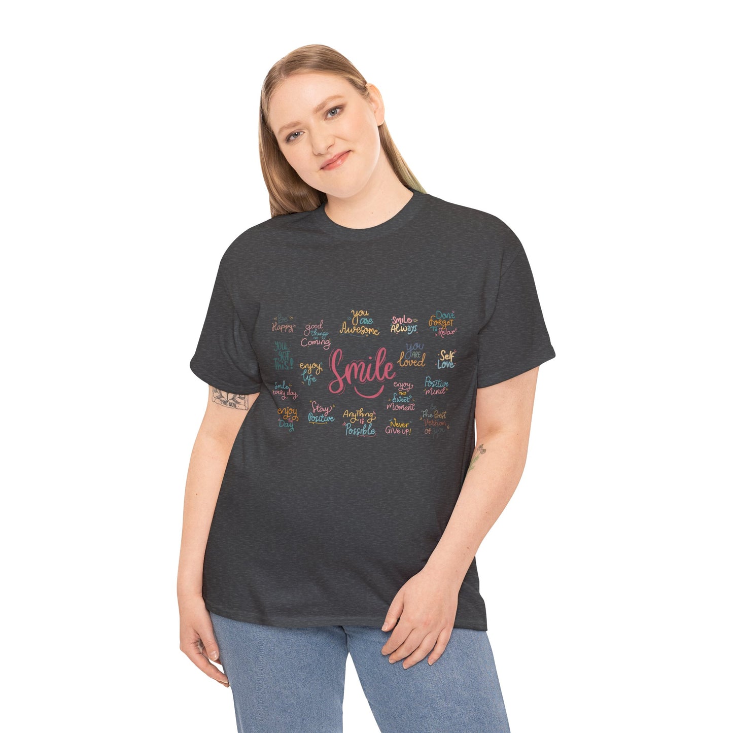 Daily Affirmations Tee | Uplifting & Inspirational Apparel - Havenly Essentials - T-Shirt - Printify - 31671332002160739812 - Daily Affirmations Tee | Uplifting & Inspirational Apparel