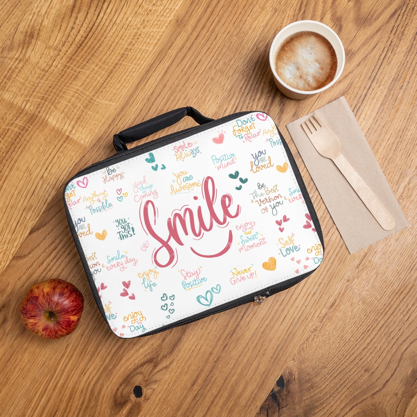 Affirmations Lunch Bag - Havenly Essentials - Accessories - Printify - 18733560744226077650 - Affirmations Lunch Bag