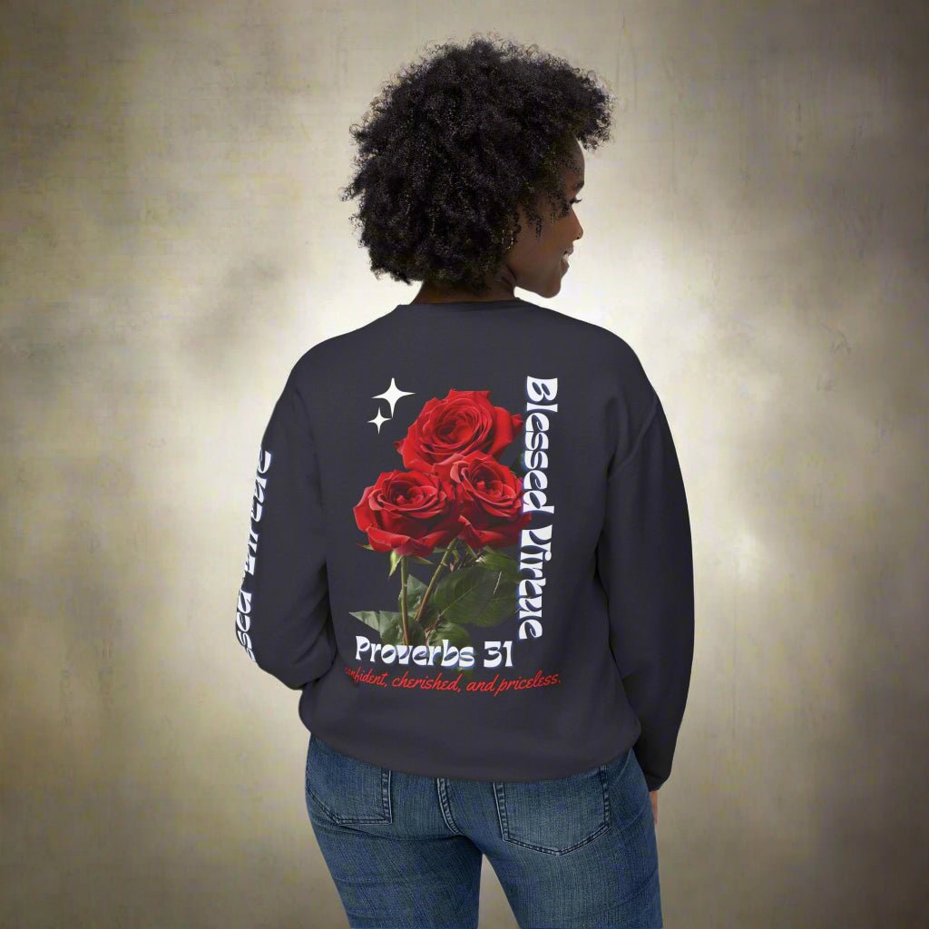 Blessed Wife Crewneck Sweatshirt The Perfect Blend of Comfort and Inspiration - Havenly Essentials - Sweatshirt - Printify - 53541806777904456848 - Blessed Wife Crewneck Sweatshirt The Perfect Blend of Comfort and Inspiration