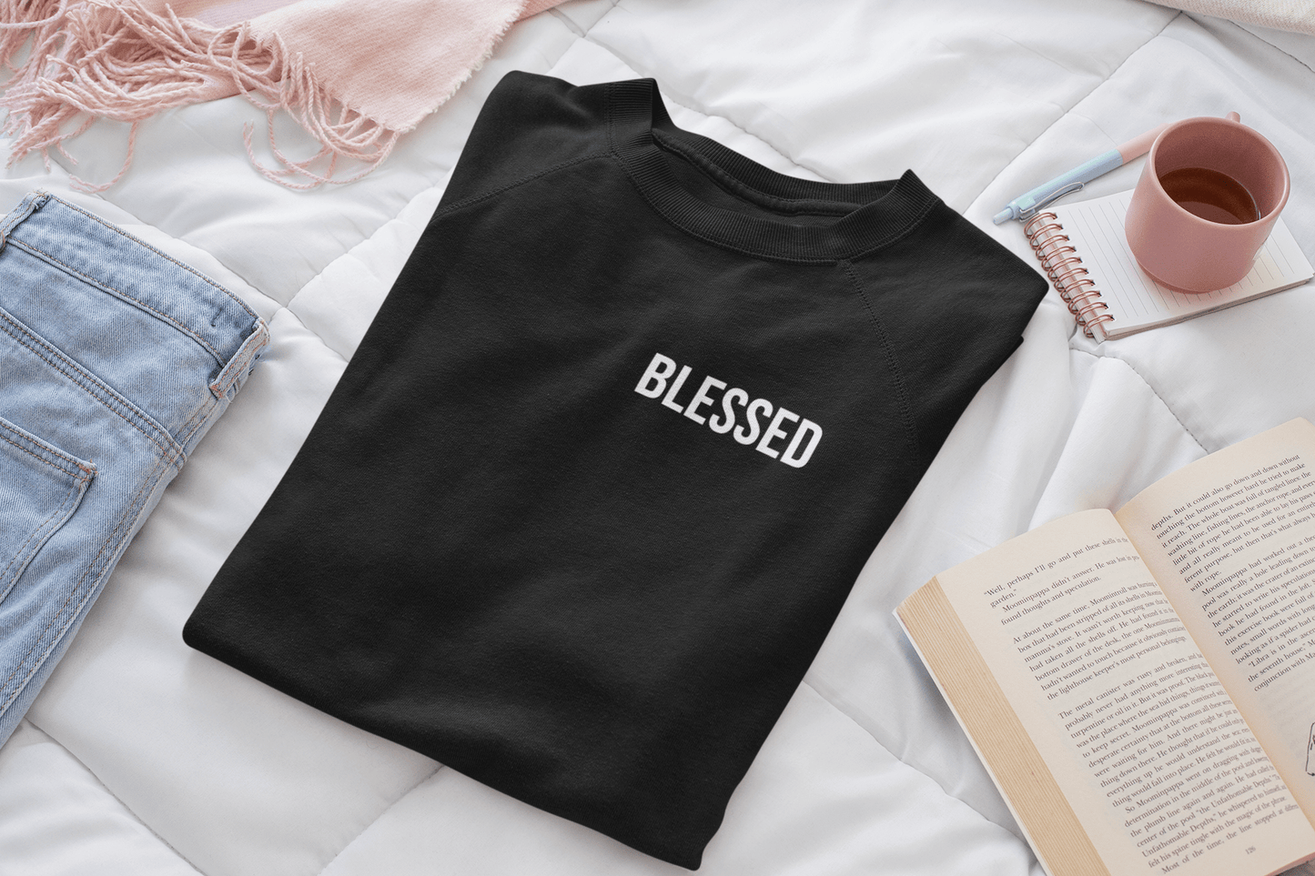 Blessed Wife Crewneck Sweatshirt The Perfect Blend of Comfort and Inspiration - Havenly Essentials - Sweatshirt - Printify - 53541806777904456848 - Blessed Wife Crewneck Sweatshirt The Perfect Blend of Comfort and Inspiration