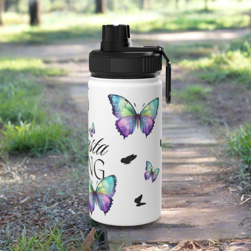 Butterfly Water Bottle - Havenly Essentials - Sports Water Bottle - Printify - 11406237508424055432 - Butterfly Water Bottle