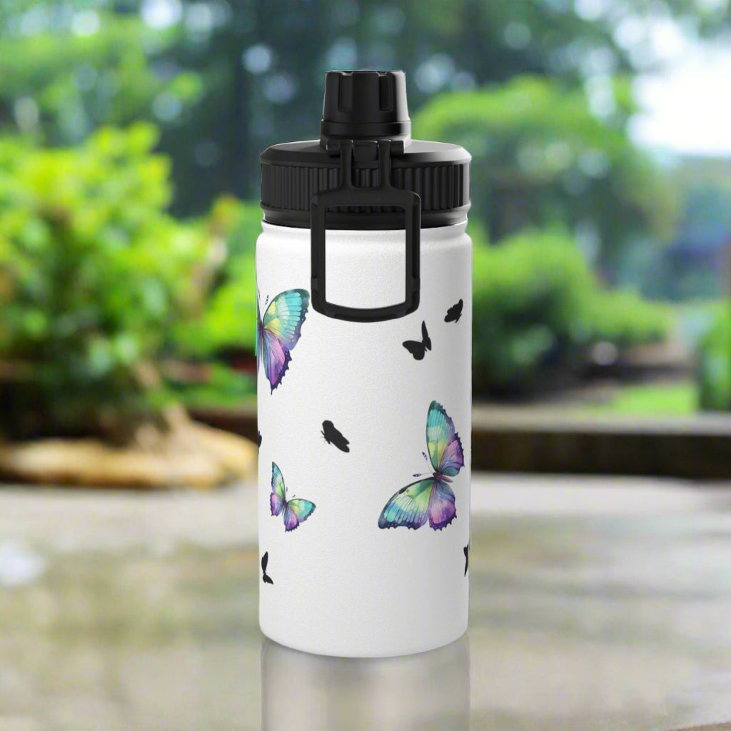 Butterfly Water Bottle - Havenly Essentials - Sports Water Bottle - Printify - 11406237508424055432 - Butterfly Water Bottle