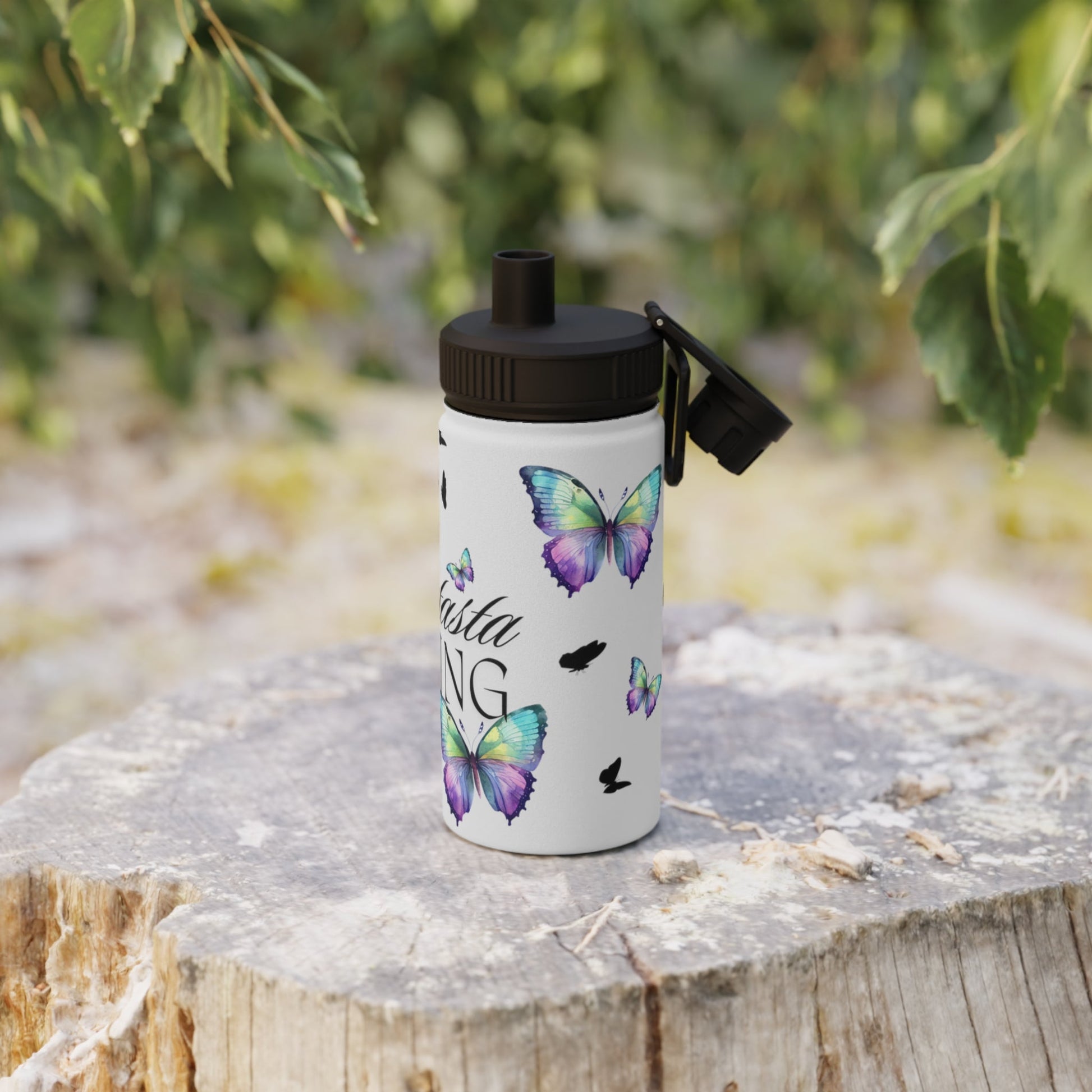Butterfly Water Bottle - Havenly Essentials - Sports Water Bottle - Printify - 11406237508424055432 - Butterfly Water Bottle