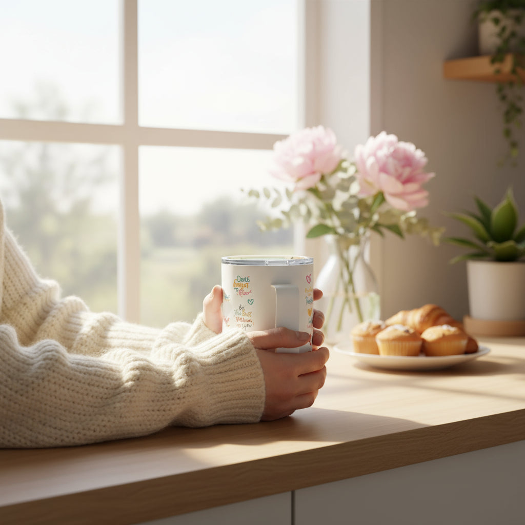 Daily Affirmation Insulated Coffee Mug - Havenly Essentials - Mug - Printify - 13175754885616896147 - Daily Affirmation Insulated Coffee Mug