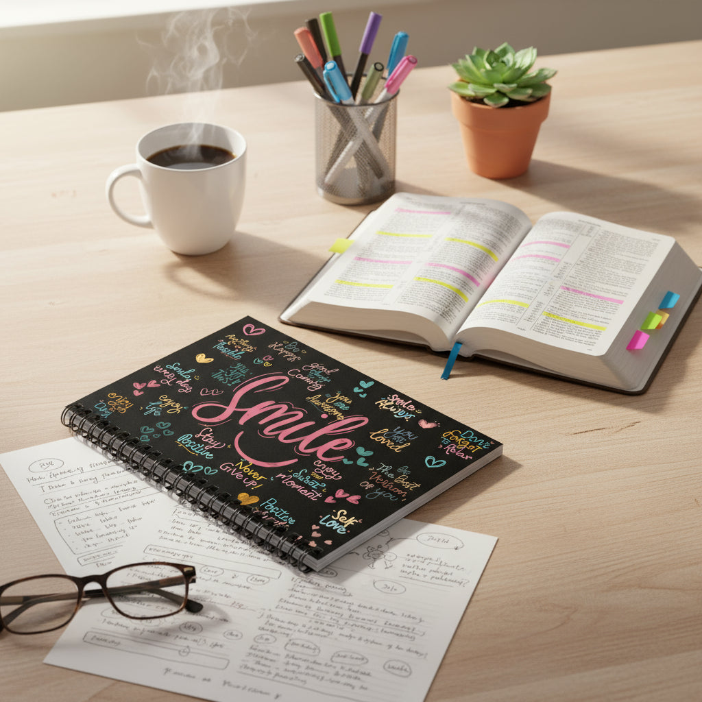 Daily Affirmation Notebook - Havenly Essentials - Paper products - Printify - 14118605322578632324 - Daily Affirmation Notebook