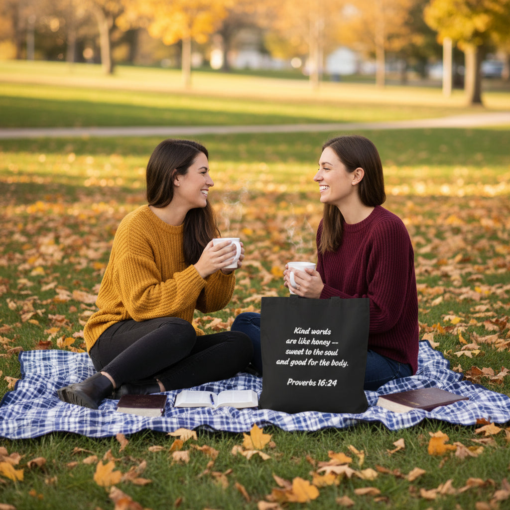 Daily Affirmations Cotton Canvas Tote Bag - Havenly Essentials - Bags - Printify - 29080831087001737650 - Daily Affirmations Cotton Canvas Tote Bag