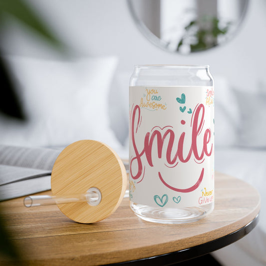 Daily Affirmations Glass Jar, 16oz - Havenly Essentials - Mug - Printify - 13665021874282025777 - Daily Affirmations Glass Jar, 16oz