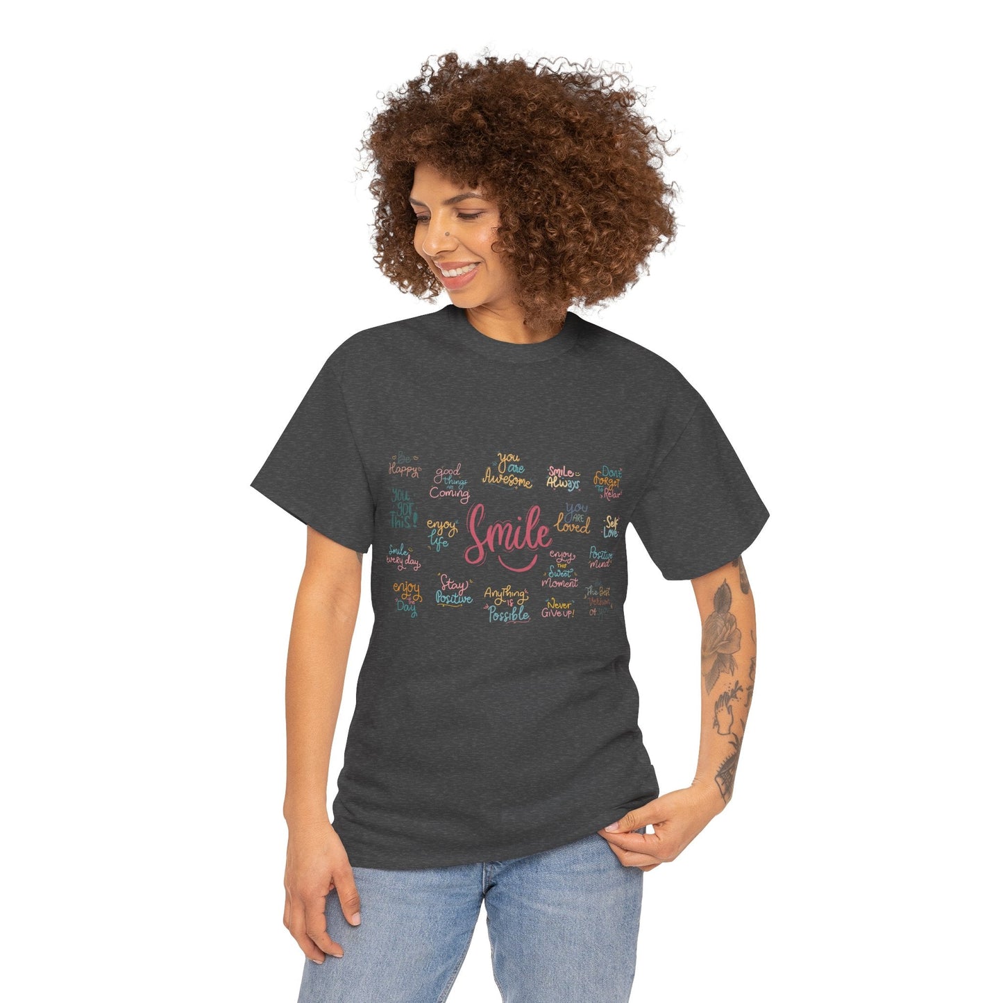 Daily Affirmations Tee | Uplifting & Inspirational Apparel - Havenly Essentials - T-Shirt - Printify - 31671332002160739812 - Daily Affirmations Tee | Uplifting & Inspirational Apparel