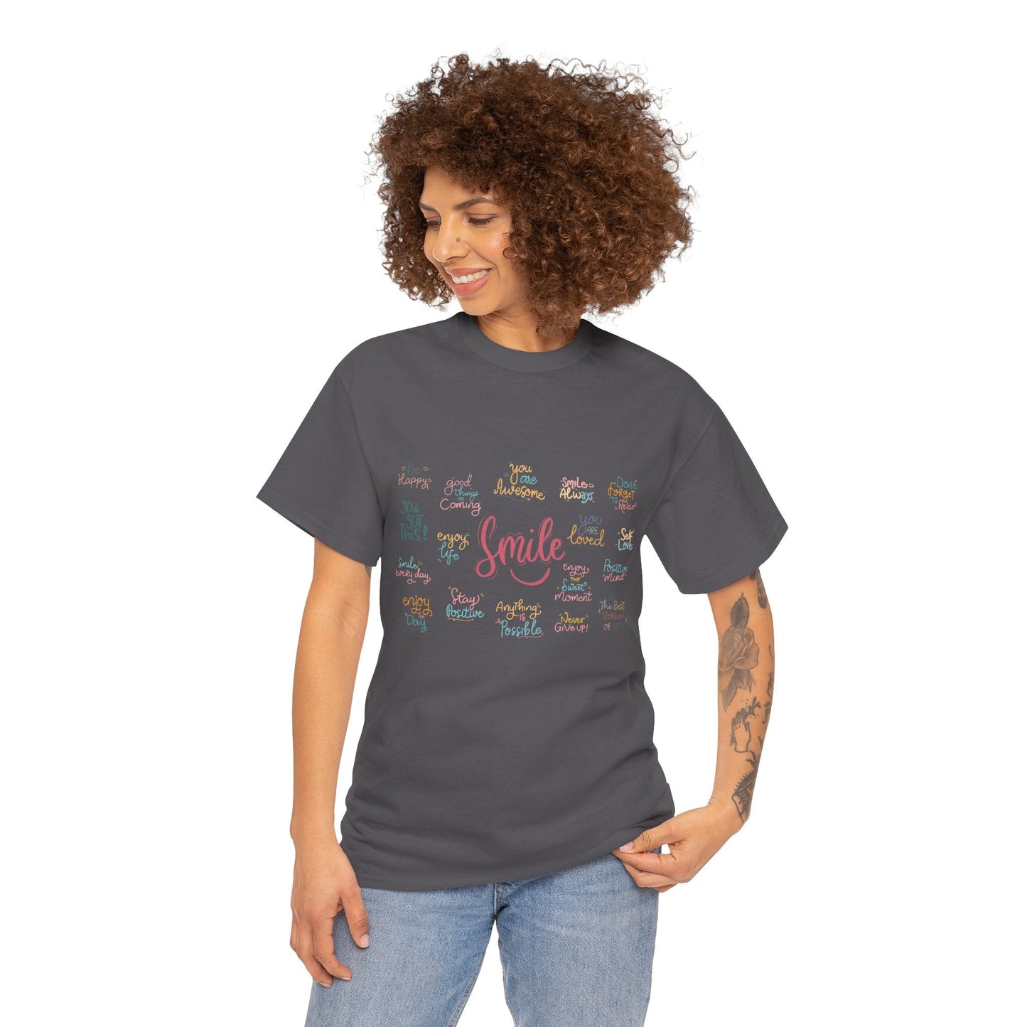 Daily Affirmations Tee | Uplifting & Inspirational Apparel - Havenly Essentials - T-Shirt - Printify - 31671332002160739812 - Daily Affirmations Tee | Uplifting & Inspirational Apparel