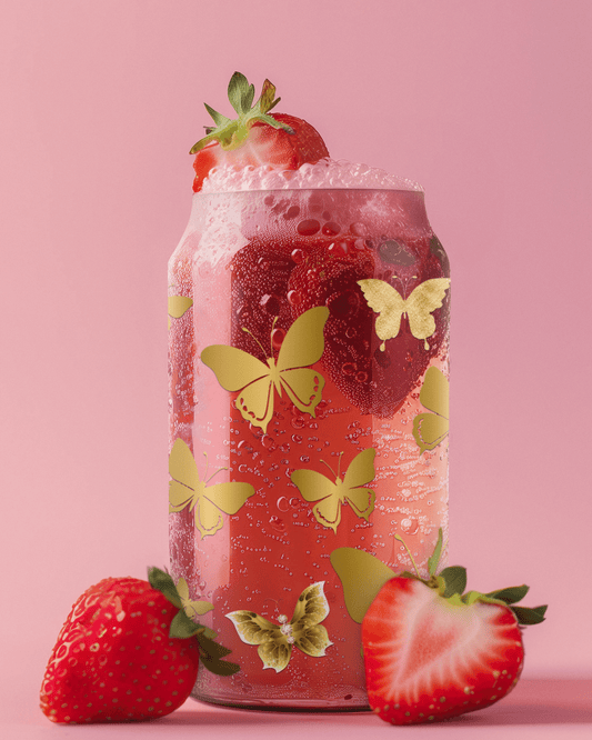 Golden Butterfly Glass Jar, 16oz - Havenly Essentials - Glass Jar - Printify - 20259439918668206787 - Golden Butterfly Glass Jar, 16oz