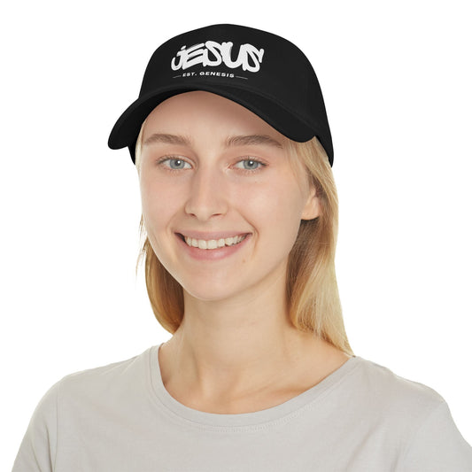 Jesus, Est. Genesis Baseball Cap | Faith - Inspired Headwear - Havenly Essentials - Hats - Printify - 30310349940690178791 - Jesus, Est. Genesis Baseball Cap | Faith - Inspired Headwear
