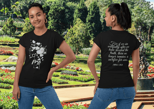 Jesus Loves Me T-Shirt, Hebrews 10:26 - Havenly Essentials - T-Shirt - Printify - 48915841955367898498 - Jesus Loves Me T-Shirt, Hebrews 10:26