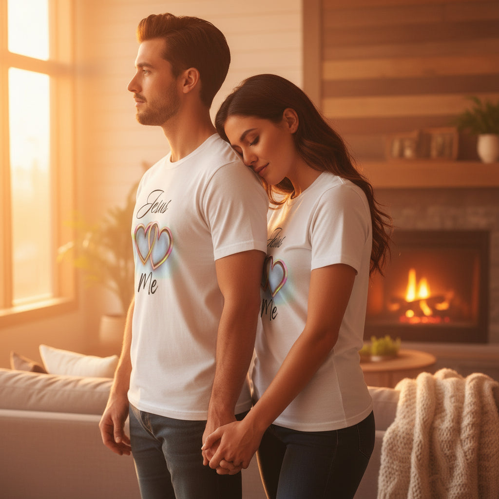 Jesus Loves Me Tee - Havenly Essentials - T-Shirt - Printify - 32629798277285479404 - Jesus Loves Me Tee