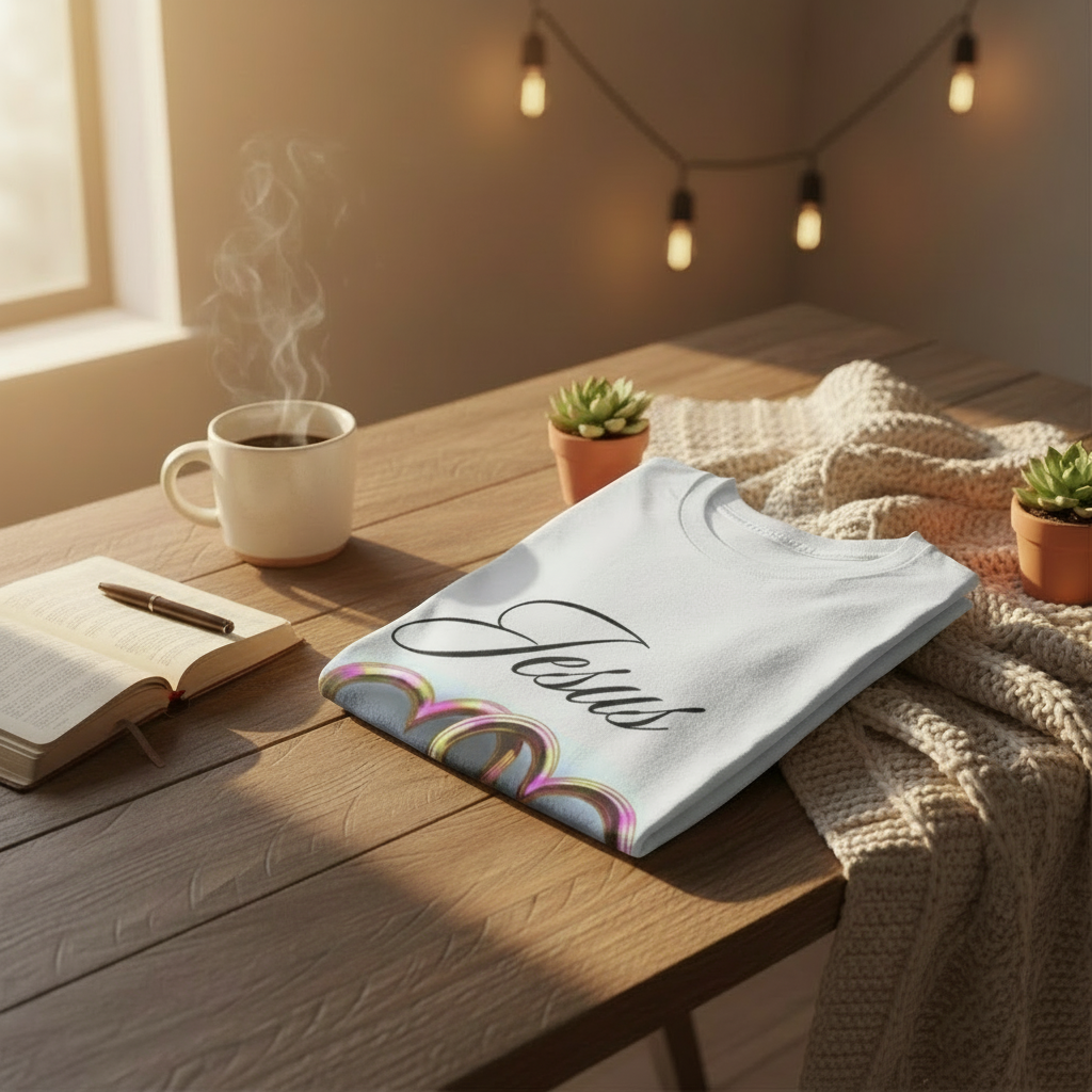 Jesus Loves Me Tee - Havenly Essentials - T-Shirt - Printify - 32629798277285479404 -  - Jesus Loves Me Tee