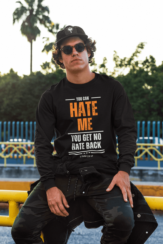 No Hate Back Champion Sweatshirt - Havenly Essentials - Sweatshirt - Printify - 24198528880149422511 - No Hate Back Champion Sweatshirt