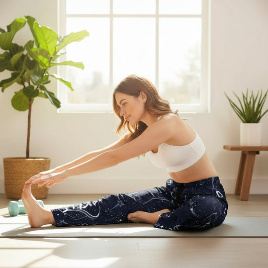 Rest in Jesus - Women's Pajama Pants (AOP) - Havenly Essentials - All Over Prints - Printify - 31350414781173123499 - Rest in Jesus - Women's Pajama Pants (AOP)