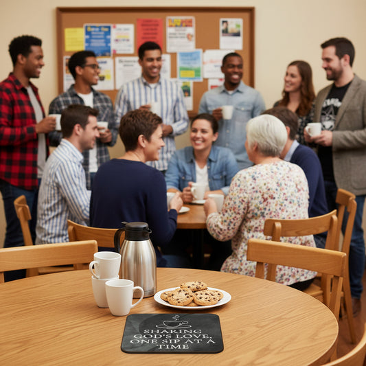 Sharing God's Love Coaster | Christian - Inspired Home Decor - Havenly Essentials - Home Decor - Printify - 44725871748936265463 - Sharing God's Love Coaster | Christian - Inspired Home Decor - Havenly Essentials - Home Decor - Printify - 44725871748936265463 - Sharing God's Love Coaster | Christian - Inspired Home Decor