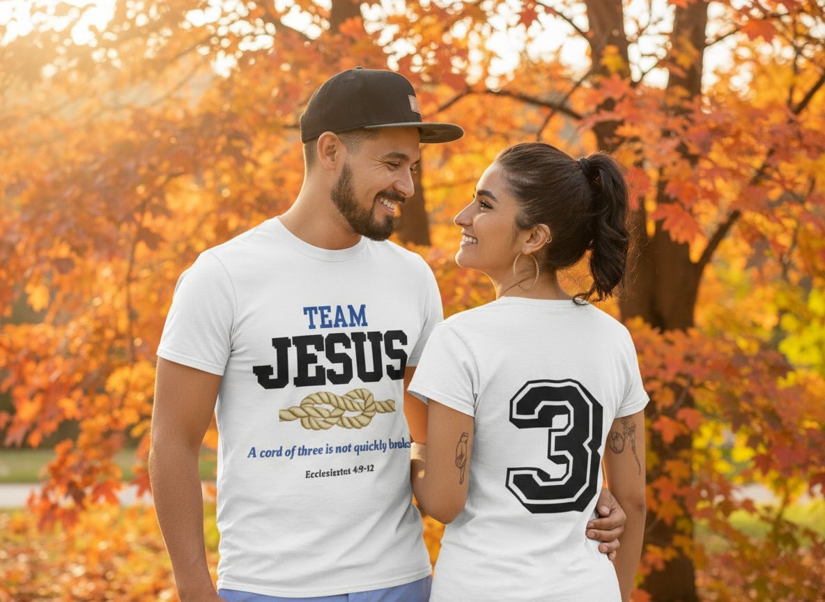 Team Marriage Tee – Christian Couples Shirt - Havenly Essentials - T-Shirt - Printify - 17871380043126253033 -  - Team Marriage Tee – Christian Couples Shirt